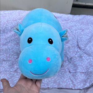 #71 Blue Hippo Plush Toy